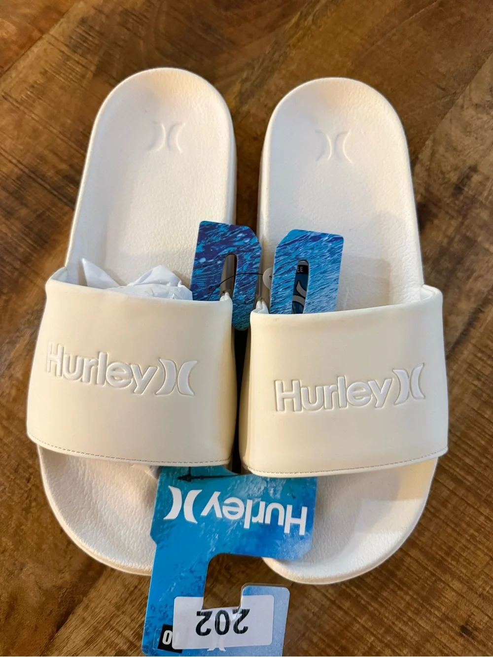 NWT Hurley Men’s Textured Outsole Non-Slip Grip Slides, Size 10